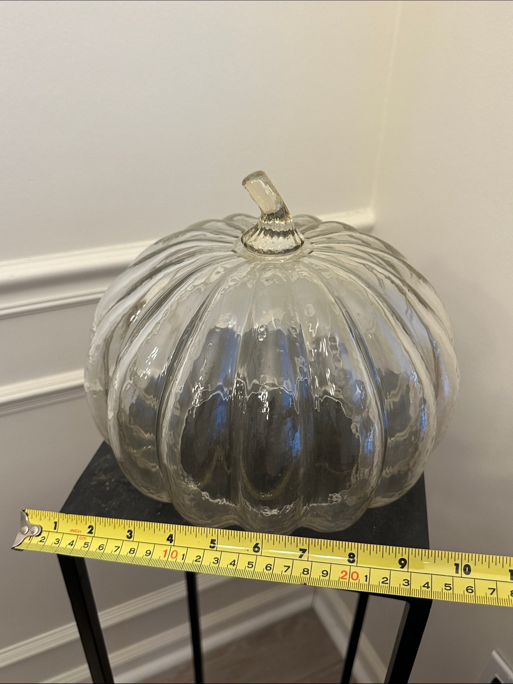 Clear Glass Pumpkin Decor - Picture 3 of 5